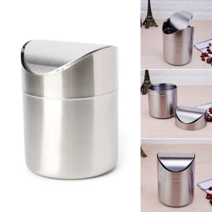 Shiny Swing Top Trash Can - Image 6