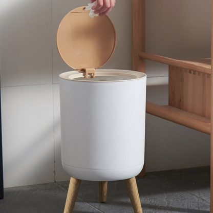 Push Top Minimalist Trash Can