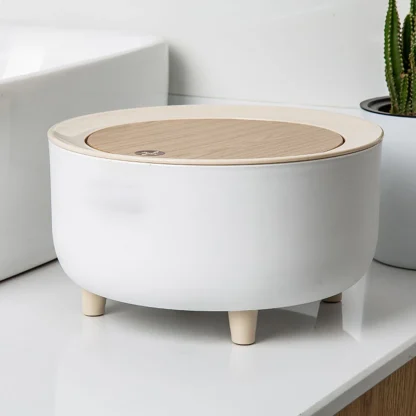 Modern Minimalist Round Trash Can