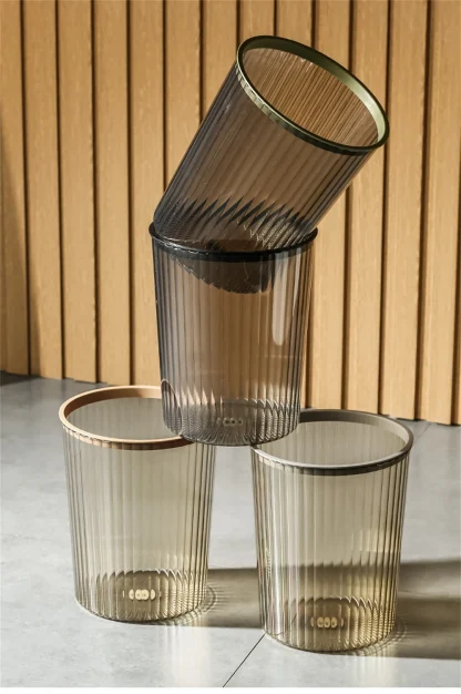 Transparent Round Trash Can - Image 2