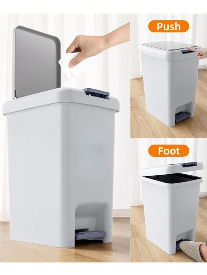 Minimalist Dual Opening Trash Can - Image 6