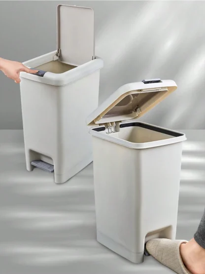 Minimalist Dual Opening Trash Can - Image 4