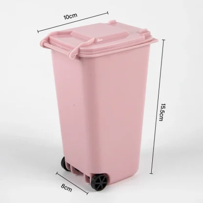 Solid Color Roller Trash Cans - Image 7