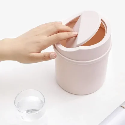Desktop Swing Lid Trash Can - Image 2