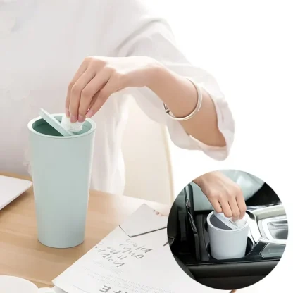 Minimalist Round Trash Can - Image 7