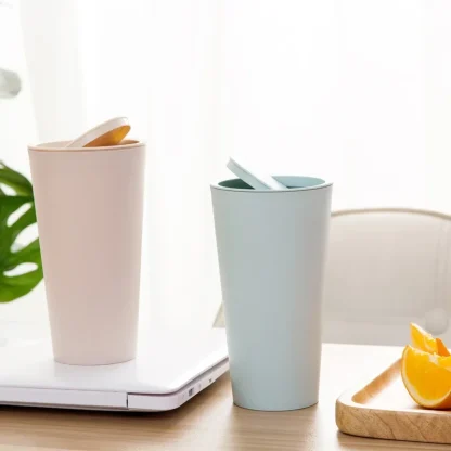 Minimalist Round Trash Can
