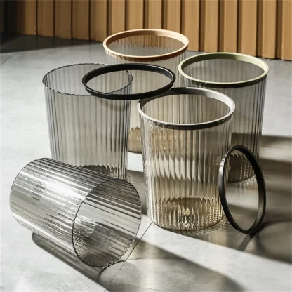 Transparent Round Trash Can - Image 3