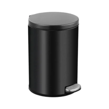 Round Durable Step-on Trash Cans - Image 2