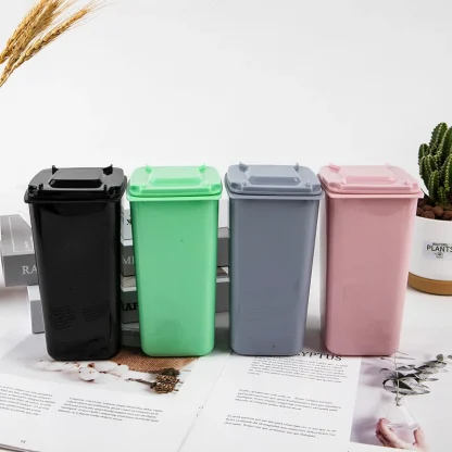 Solid Color Roller Trash Cans - Image 5