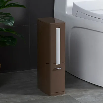 Slim Minimalist Toilet Trash Can - Image 2