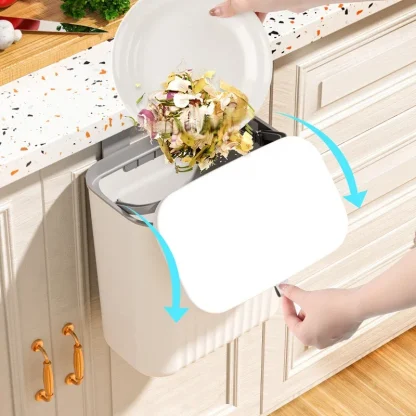Wall Mounted Solid Trash Can - Image 2