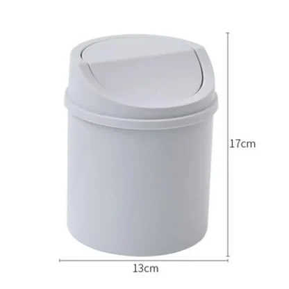 Mini Desktop Swing Lid Trash Cans - Image 5