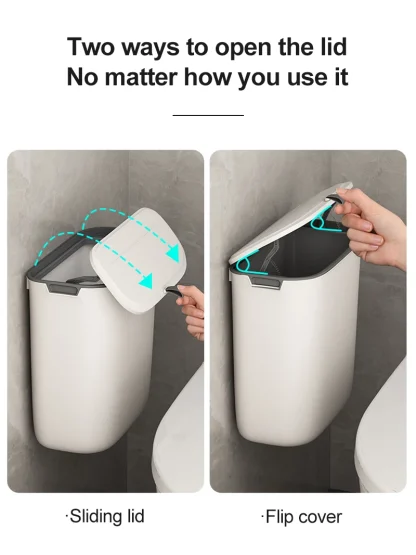 Wall Mounted Modern Trash Can - Image 4