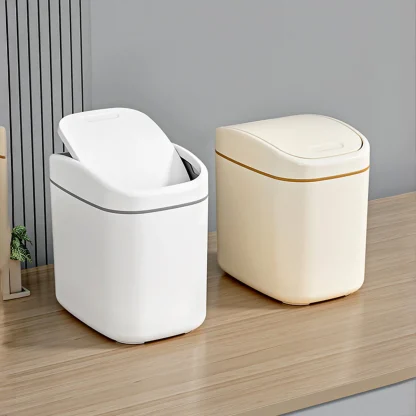 Desktop Swing Top Trash Can - Image 5