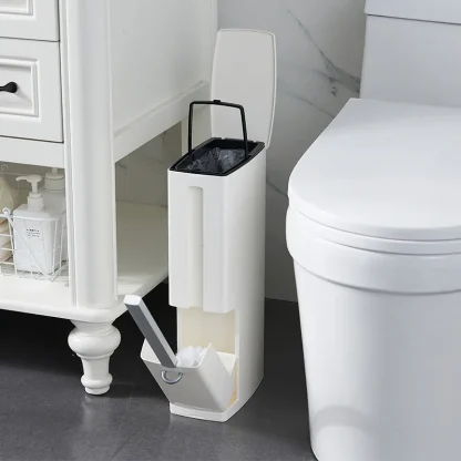 Slim Minimalist Toilet Trash Can
