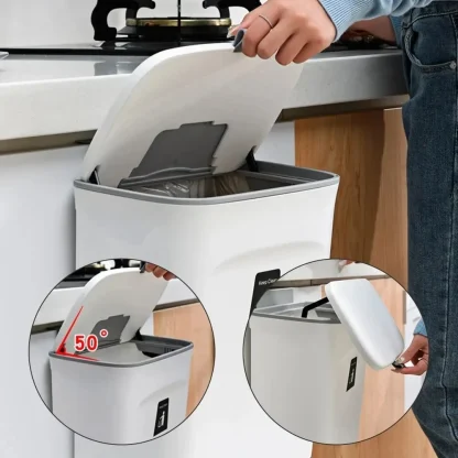 Sliding Lid Hanging Trash Can - Image 5