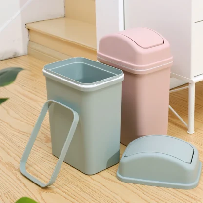 Durable Swing Lid Trash Can - Image 4