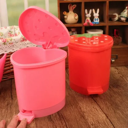 Strawberry Shape Trash Can - Image 3