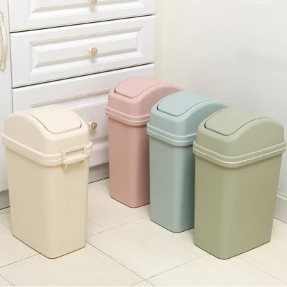 Durable Swing Lid Trash Can - Image 5