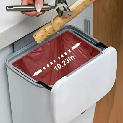 Sliding Lid Hanging Trash Can - Image 7